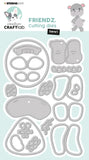STUDIO LIGHT - CCL Cutting Dies Friendz Henri Friendz 128x108x1mm 17 PC nr.547