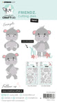STUDIO LIGHT - CCL Cutting Dies Friendz Henri Friendz 128x108x1mm 17 PC nr.547