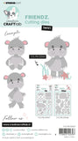 STUDIO LIGHT - CCL Cutting Dies Friendz Henri Friendz 128x108x1mm 17 PC nr.547