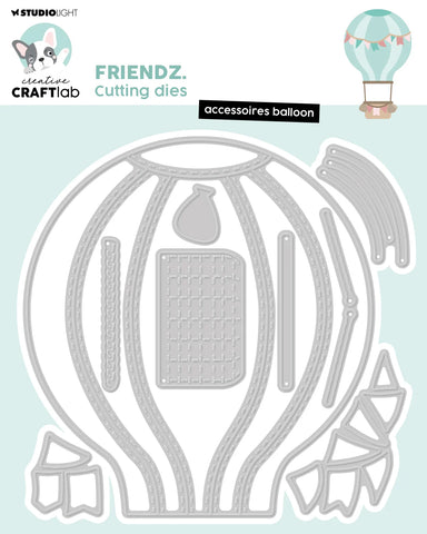 STUDIO LIGHT - CCL Cutting Die Accessoires Balloon Friendz 125x127x1mm 9 PC nr.765