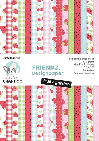 Studio Light - Paper Pad Fruity Garden Friendz