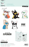 STUDIO LIGHT - CCL Clear Stamp Superhero Buddy Friendz 195x133x3mm 22 PC nr.468