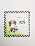 STUDIO LIGHT - CCL Clear Stamp Holy Cow Friendz 14 PC