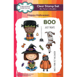 Creative Expressions Jane's Doodles Happy Halloween 4 in x 6 in Clear Stamp Set