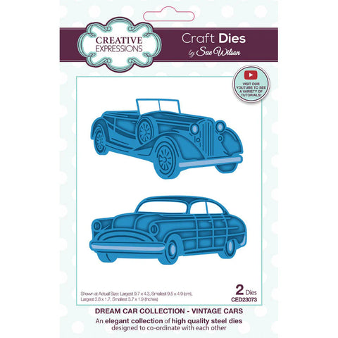 Creative Expressions - Sue Wilson Dream Car Collection Vintage Cars Craft Die