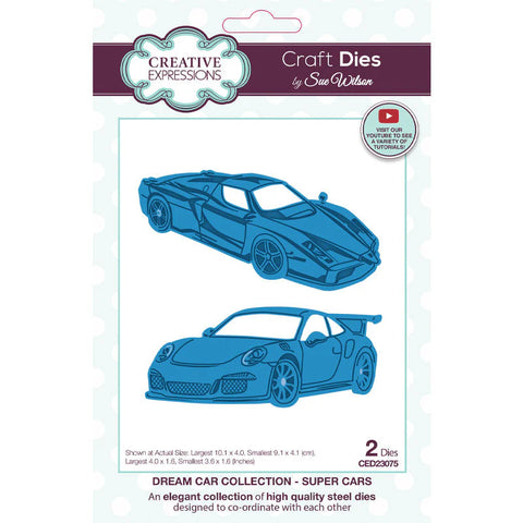 Creative Expressions - Sue Wilson Dream Car Collection Super Cars Craft Die