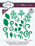 Creative Expressions Sue Wilson Pine and Holly Spray Craft Die