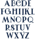 Creative Expressions Art Deco Alphabet die - Upper Case