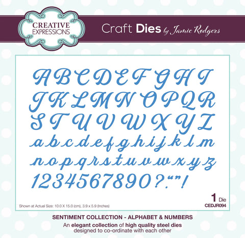 Jamie Rodgers Crafts -  Alphabet & Numbers Craft Die