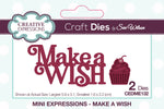 Creative Expressions Craft Dies By Sue Wilson Mini Expressions-Make A Wish