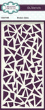 Creative Expressions Broken Glass DL Stencil 4 in x 8 in