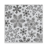 Hero Arts - Hand Drawn Snowflakes Bold Prints Cling Rubber Stamp