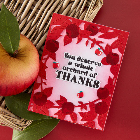 HERO ARTS MINI CLAY APPLES EMBELLISHMENTS FROM THE I PICK YOU COLLECTION