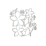 Chloe's Creative Cards 5x7 3D Embossing Folder, Stamp & Metal Die Set - Christmas Rose
