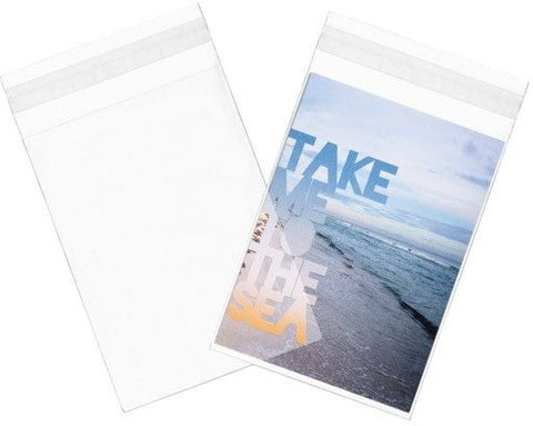Crystal Clear Flap Seal Bags, 4 5/8" x 6 3/8" + Flap