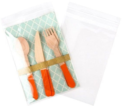Crystal Clear Flap Seal Bags, 5 7/16" x 7 1/2" + Flap