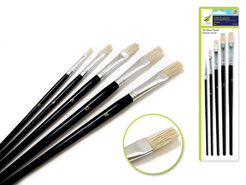 Color Factory Artist brush set - flat, natural bristles