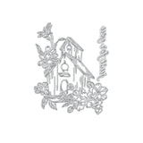 Couture Creations - GoLetterPress Impression Stamp - Stamp 4 - Just for You Home Floral