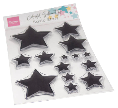 Marianne Design Clear Stamp - Colorful Silhouette - Basic Stars