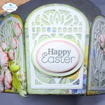 Elizabeth Craft Stamp - Clear Stamp, Easter Greetings Stamp