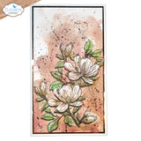Elizabeth Craft Stamp -Floral Branches & Sentiments