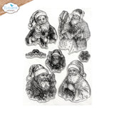 Elizabeth Craft Designs - Golden Season Collection - Clear Photopolymer Stamps - Santa
