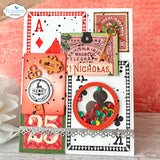 Elizabeth Craft Designs - Romantic Revival Collection - Clear Photopolymer Stamps - Playing Card Collage