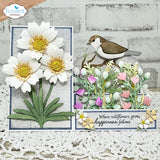 Elizabeth Craft stamps Bloom Wildy Sentiments