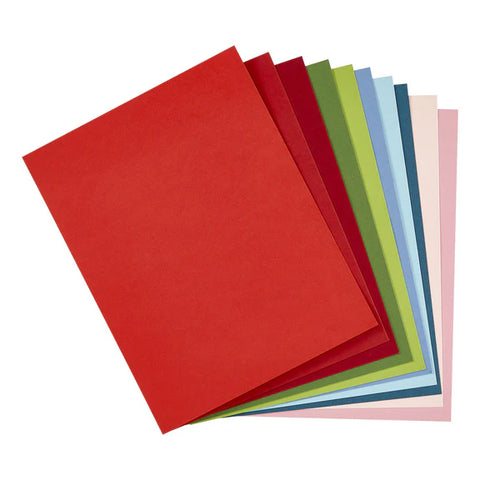 Spellbinders Christmas Assortment ColorWheel Cardstock 8.5 x 11" - 10 Sheets