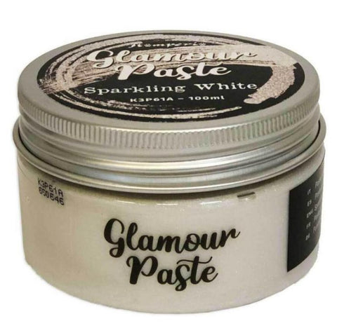 Stamperia Glamour Paste ml 100 - Sparkling white