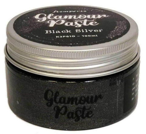 Stamperia Glamour Paste ml 100 - Black silver