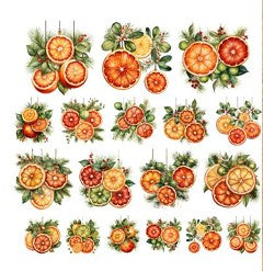 Simply Stated - Christmas Citrus Ephemera