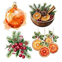 Simply Stated - Christmas Citrus XL Ephemera
