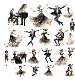 Simply Stated - Skeleton Party Dance Party Ephemera