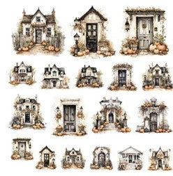 Simply Stated - Skeleton Party Houses Ephemera