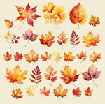 Simply Stated - Autumn Splendor Leaves Ephemera