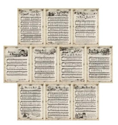Simply Stated Christmas Music Cards Ephemera