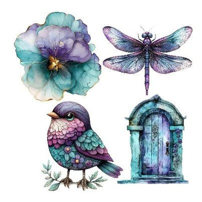 Simply Stated Amethyst Garden XL ephemera