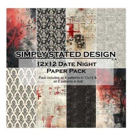 Simply Stated Date Night  12x12 Paper Pack