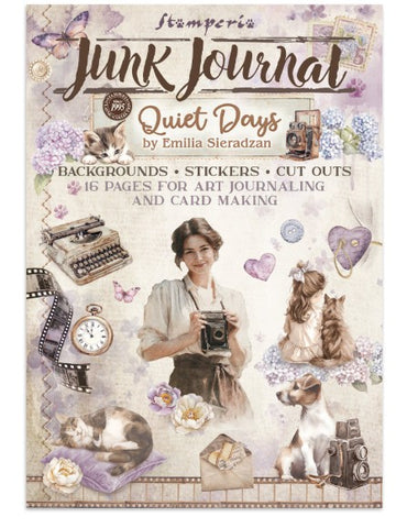 Stamperia Junk journal stickers, cut-outs, backgrounds - Quiet Days