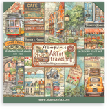 Stamperia Scrapbooking Pad 10 sheets cm 30,5x30,5 (12"x12") - Art of Travelling