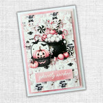 Paper Rose Pink Halloween Embossed Die Cuts