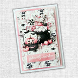 Paper Rose Pink Halloween Embossed Die Cuts