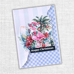 Paper Rose Tropical Christmas Embossed Die Cuts