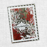 Paper Rose - White Christmas Poinsettia Coverplate Die