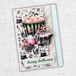 Paper Rose Pink Halloween Embossed Die Cuts