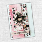 Paper Rose Pink Halloween Embossed Die Cuts