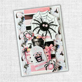 Paper Rose Pink Halloween Embossed Die Cuts