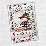 Paper Rose Pink Halloween Embossed Die Cuts