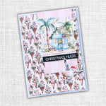 Paper Rose Tropical Christmas Embossed Die Cuts